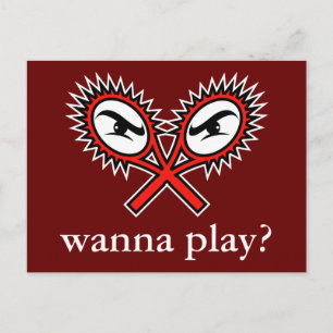 ティートメントテニスのハガキ遊ヤ- Want? ポストカード
