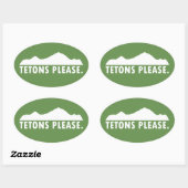 ティートンズお願い 楕円形シール (シート)