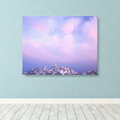 ティートンレンジ上空のピンク色の雲 キャンバスプリント (インサイチュ (ウッドフロア))