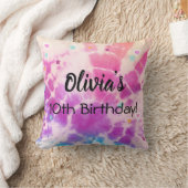 ティードイェガールの誕生日ギフトピロー。装飾用クッション クッション (ブランケット)