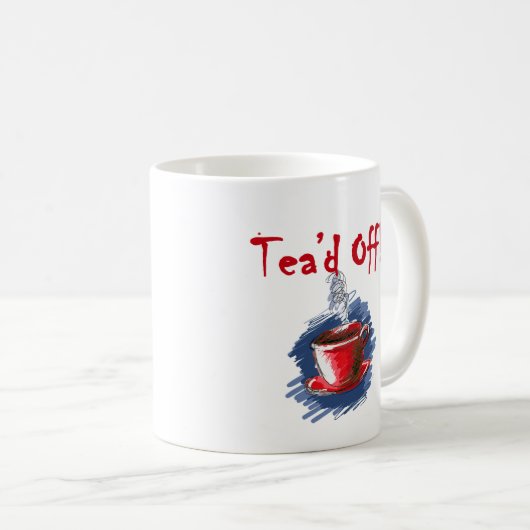 ティードオフ、税の日の茶のパーティーマグ コーヒーマグカップ (正面右)