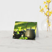 ティードリンカーノートカード カード (黄色い花)