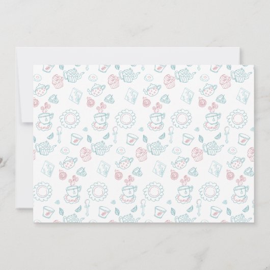 ティードードルモダンズ引っ越し祝いパーティーパーティー 招待状 (裏面)