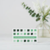 ティーハウスのお客様のモダン評価（正方形） ロイヤリティカード (スタンド正面)