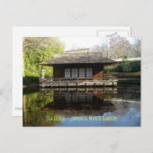 ティーハウス日本のウォーターガーデン ポストカード (正面/裏面)