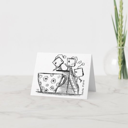 ティーバッグ -- メッセージカード カード (正面)