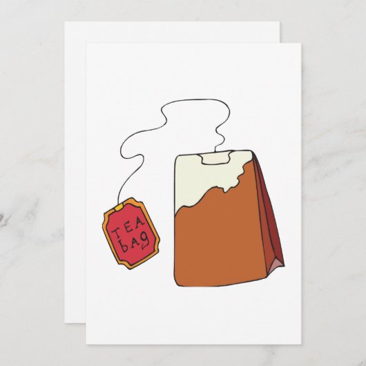 ティーバッグ 招待状 (正面/裏面)