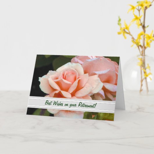 ティーバラ退職後のグリーティングカード カード (黄色い花)