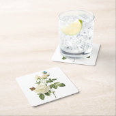 ティーバラ（ローザインディカ）バイレッドテー スクエアペーパーコースター (インサイチュ)