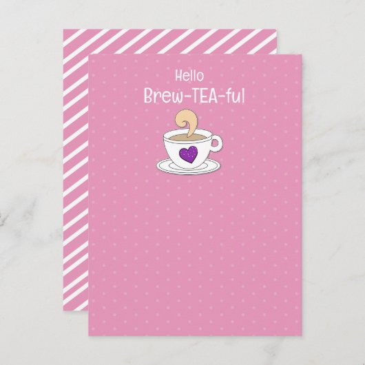 ティーパンと引用文ティーパーティーのお気に入り ポストカード (正面/裏面)