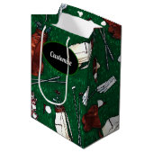 ティーパーソナライズされたタイムゴルフ ミディアムペーパーバッグ (正面アングル)