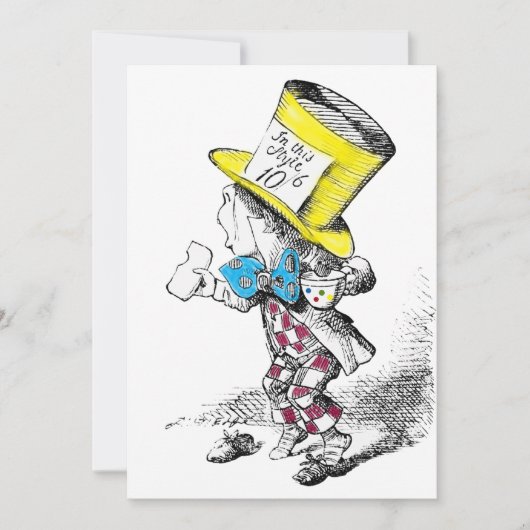 ティーパーティの招待状カード 招待状 (正面)