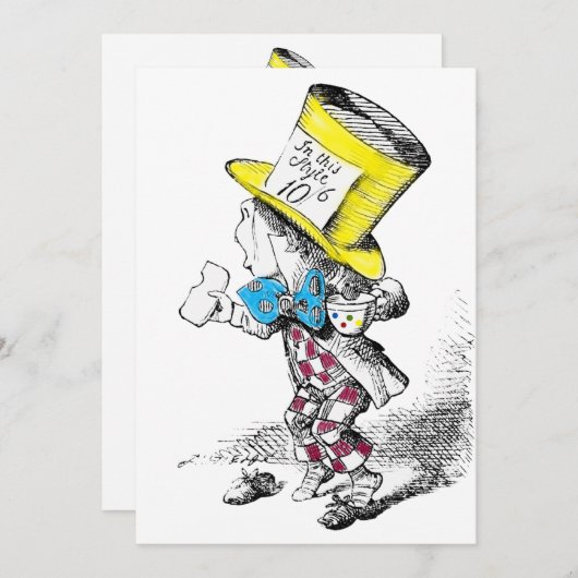 ティーパーティの招待状カード 招待状 (正面/裏面)