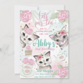 ティーパーティの招待状レッツパーティ招待状  招待状 (正面)