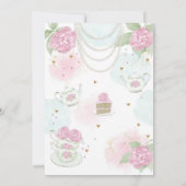 ティーパーティの招待状レッツパーティ招待状  招待状 (裏面)