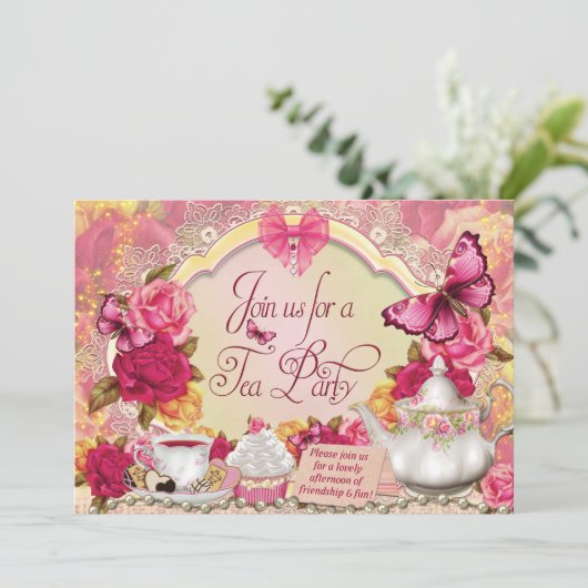 ティーパーティの招待状 招待状 (スタンド正面)