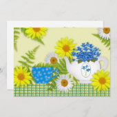 ティーパーティの招待状 招待状 (正面/裏面)