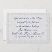 ティーパーティの招待状 招待状 (裏面)