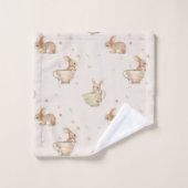 ティーパーティーかわいいパン バスタオルセット (ウォッシュタオル)