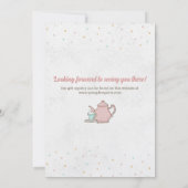 ティーパーティーとハイティーへの招待状 招待状 (裏面)