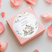 ティーパーティーのブライダルシャワーのお礼の品