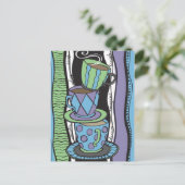 ティーパーティーのポストカード ポストカード (スタンド正面)