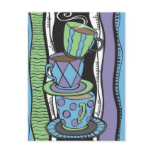 ティーパーティーのポストカード