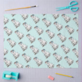 ティーパーティーウェスティーウエストハイランドホワイトテリア 薄葉紙 (クラフト)