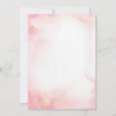 ティーパーティーオンダーランドガールファースト誕生日パーティー 招待状 (裏面)