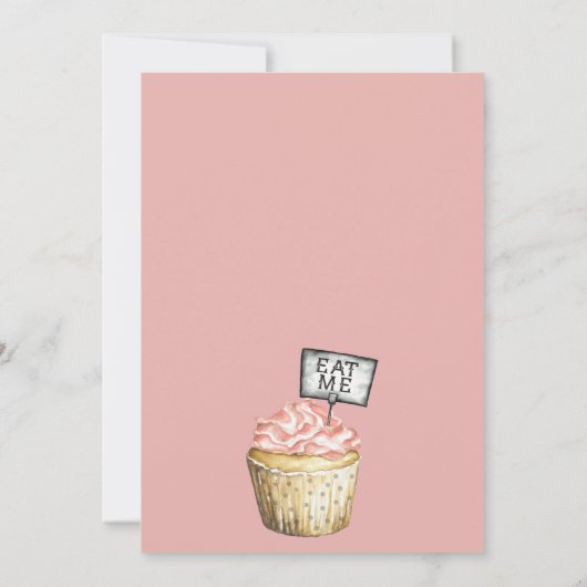 ティーパーティーガールズ誕生日招待状 招待状 (裏面)