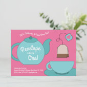 ティーパーティーキッズ1歳の誕生日 招待状 (スタンド正面)