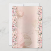 ティーパーティーシックバラヴィンテージブライダルルンチョン 招待状 (裏面)