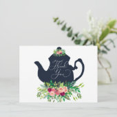 ティーパーティーシャワーのお礼の手紙 サンキューカード (スタンド正面)