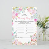 ティーパーティーパステル推測おむつバッグ (スタンド正面)