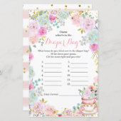 ティーパーティーパステル推測おむつバッグ (正面/裏面)