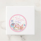 ティーパーティーピンク金ゴールドフローラ誕生日 フェイバータグ (インサイチュ)