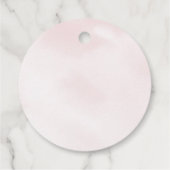 ティーパーティーピンク金ゴールドフローラ誕生日 フェイバータグ (裏面)