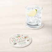 ティーパーティーブライダルウェディングシャワーザパーフェクトブレンド ラウンドペーパーコースター (インサイチュ)