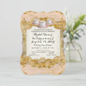 ティーパーティーブライダルシャワー王室のベルサイユパレス 招待状 (スタンド正面)