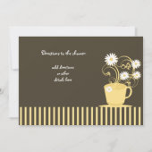 ティーパーティーブライダルシャワー 招待状 (裏面)