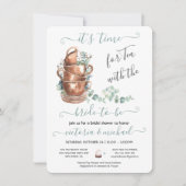 ティーパーティーブライダルシャワー 招待状 (正面)