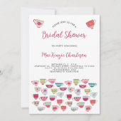 ティーパーティーブライダルシャワー 招待状 (正面)