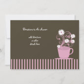 ティーパーティーブライダルシャワー 招待状 (裏面)