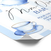 ティーパーティーベビーシャワー桃佐バー ポスター (角)