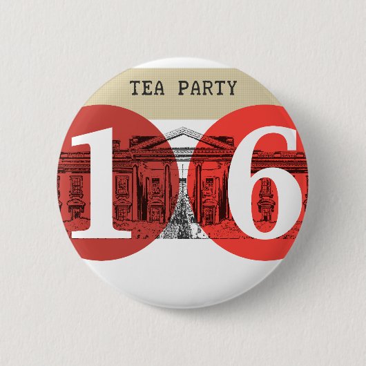 ティーパーティーホワイトハウス2016 缶バッジ (正面)