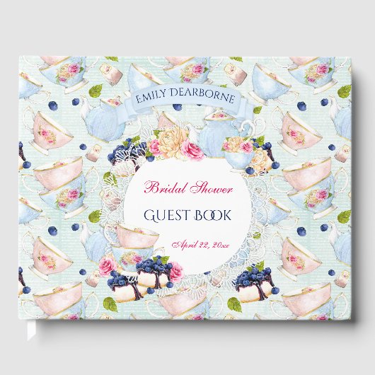 ティーパーティーレースドリーバラティーカップ ゲストブック (正面)