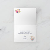 ティーパーティーローズ ティーカップ ティーポット サンクス サンキューカード (内部)