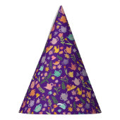 ティーパーティー柄の誕生日お祝い パーティーハット (左)