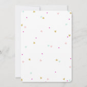 ティーパーティー誕生日パーティー招待状 招待状 (裏面)