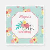 ティーパーティー誕生日 スタンダードランチョンナプキン (正面)